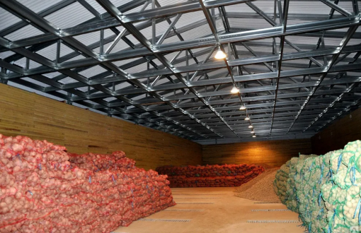 Картофелехранилище на 3000 тонн из сэндвич-панелей